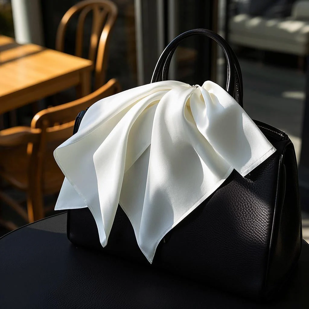 100% Mulberry Silke Firkantet Tørklæde 53 * 53cm - Image 25