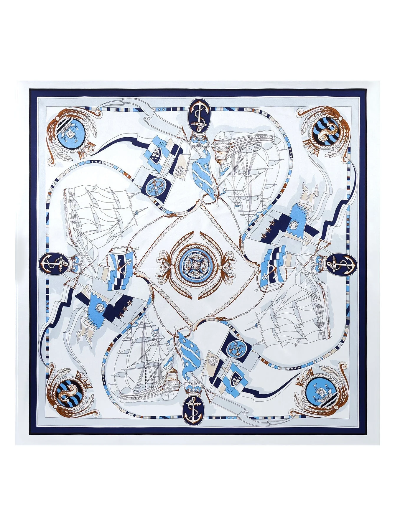 100% Mulberry Silke Printet Firkantet Sjal Tørklæde 88*88cm - Image 16