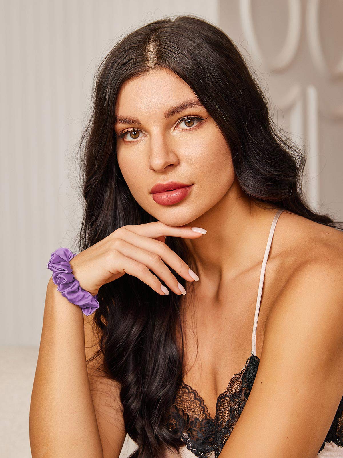16Momme Ren Silke Blød Klassisk Hår Scrunchie - 2cm - Image 24