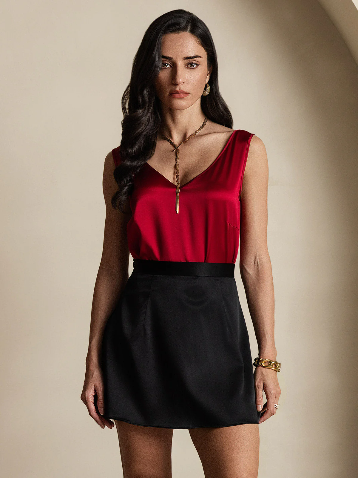 19Momme Silke Sexet Mininederdel Skirt - Image 4