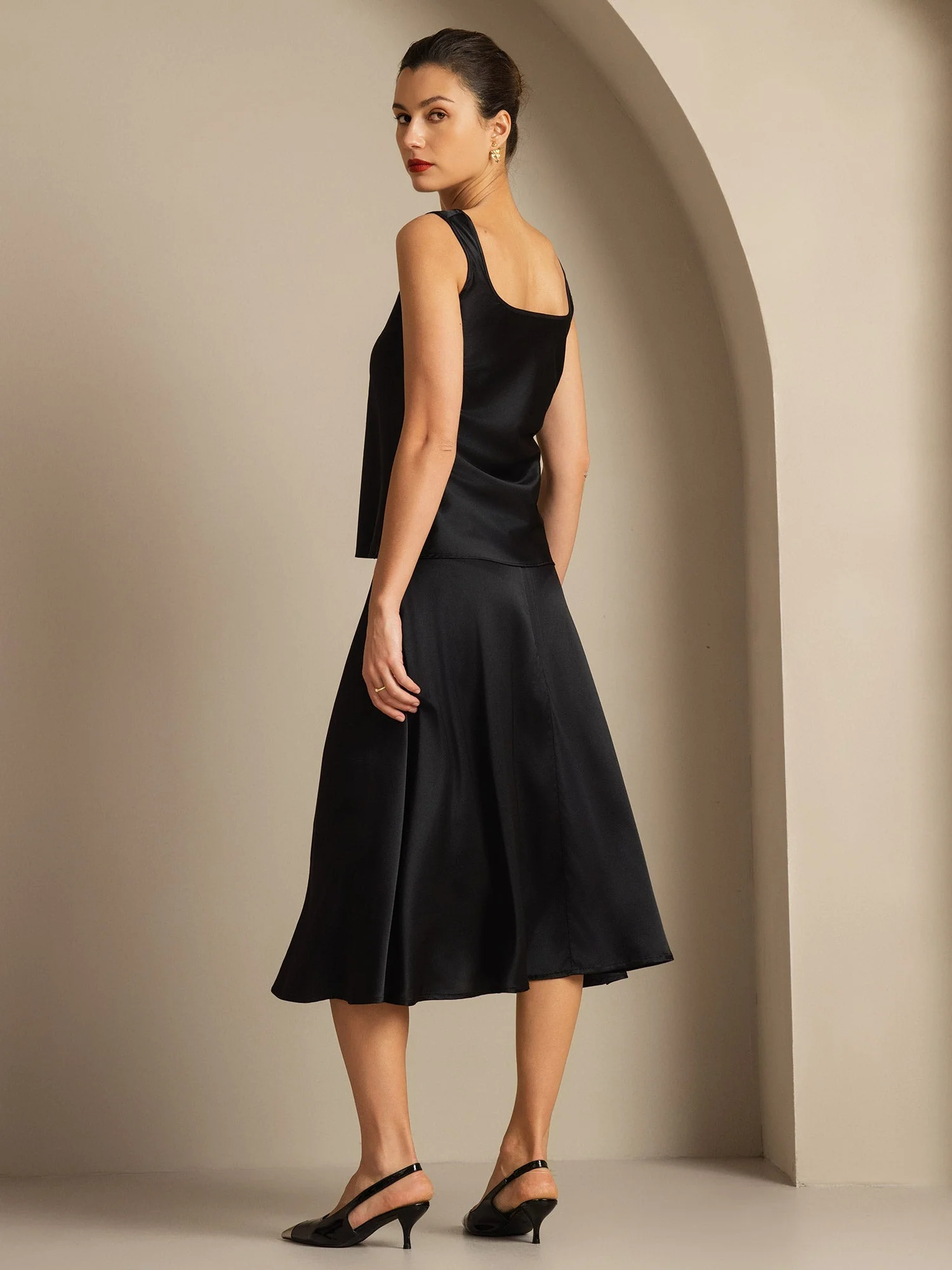 19Momme Silke U-hals Strop TankTop - Image 10