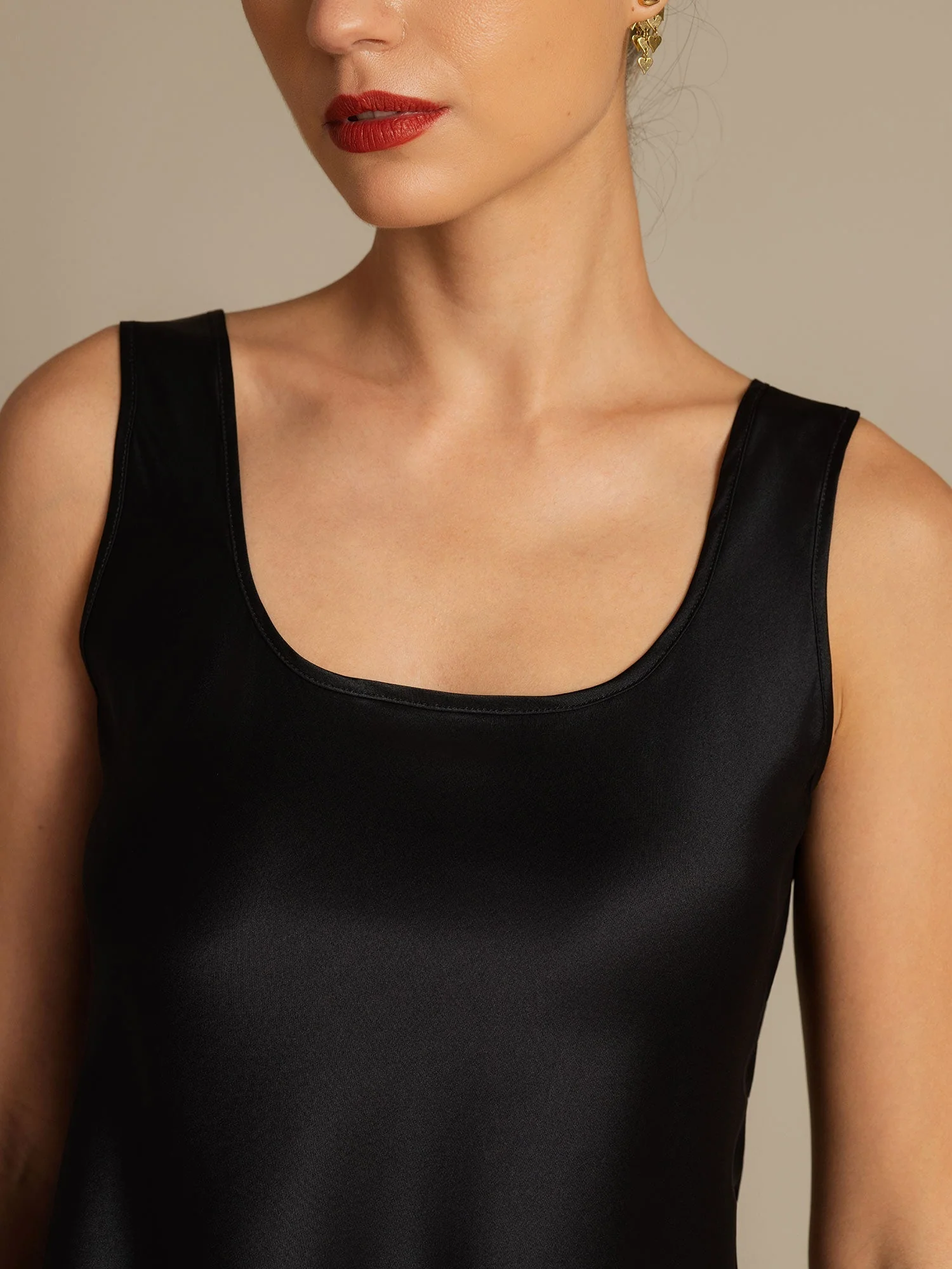 19Momme Silke U-hals Strop TankTop - Image 14