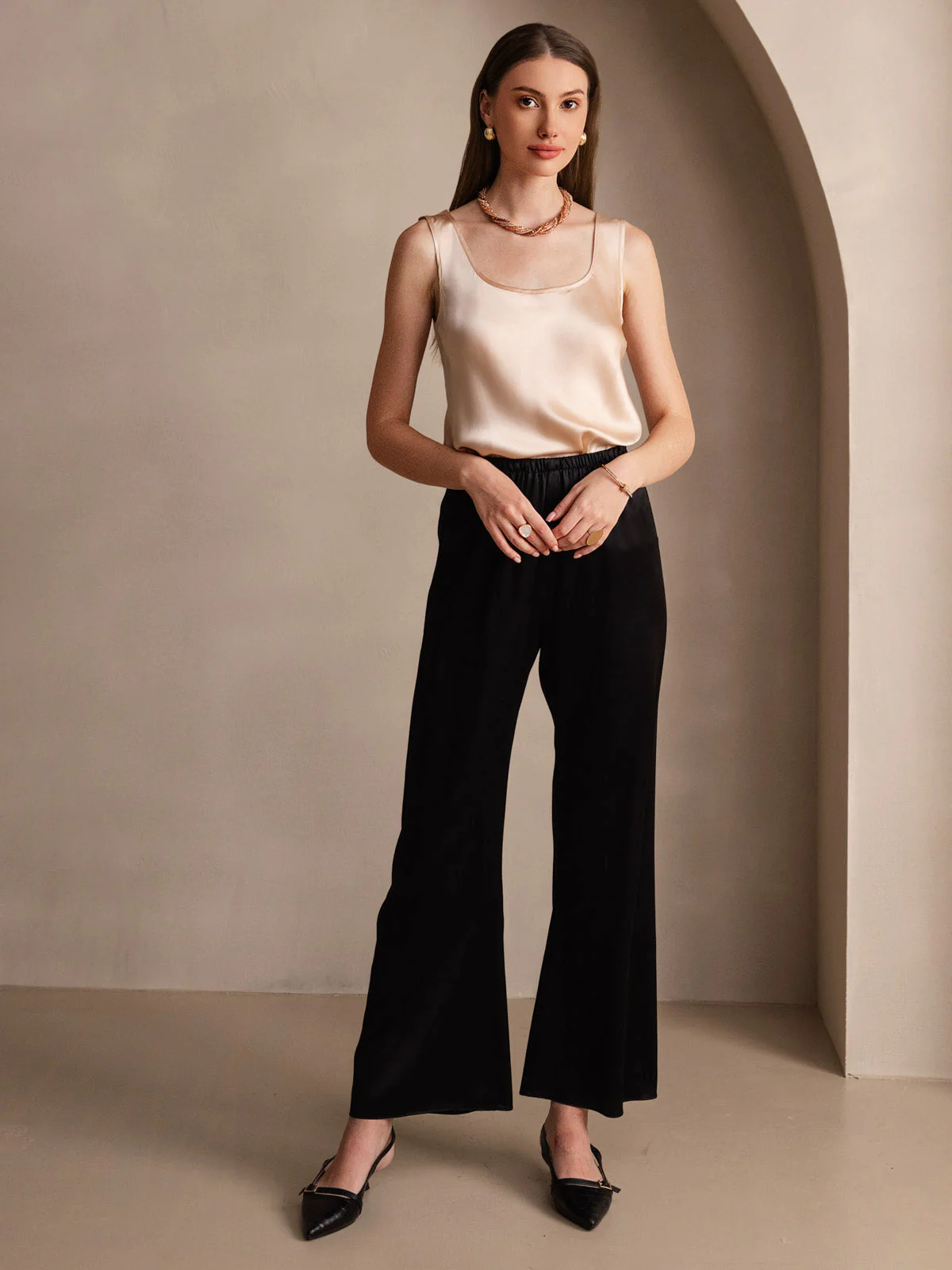 19Momme Silke U-hals Strop TankTop - Image 22