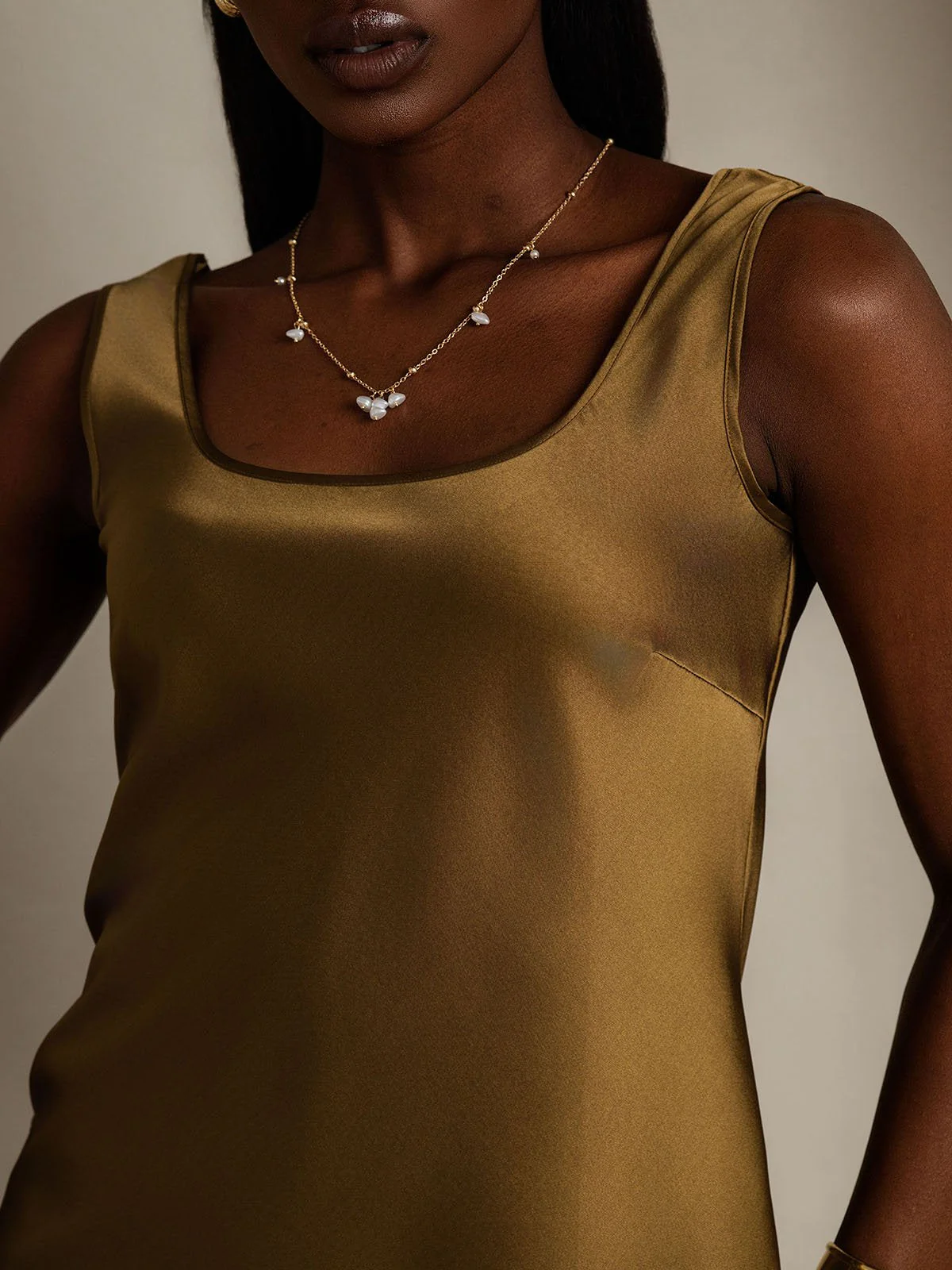 19Momme Silke U-hals Strop TankTop - Image 61