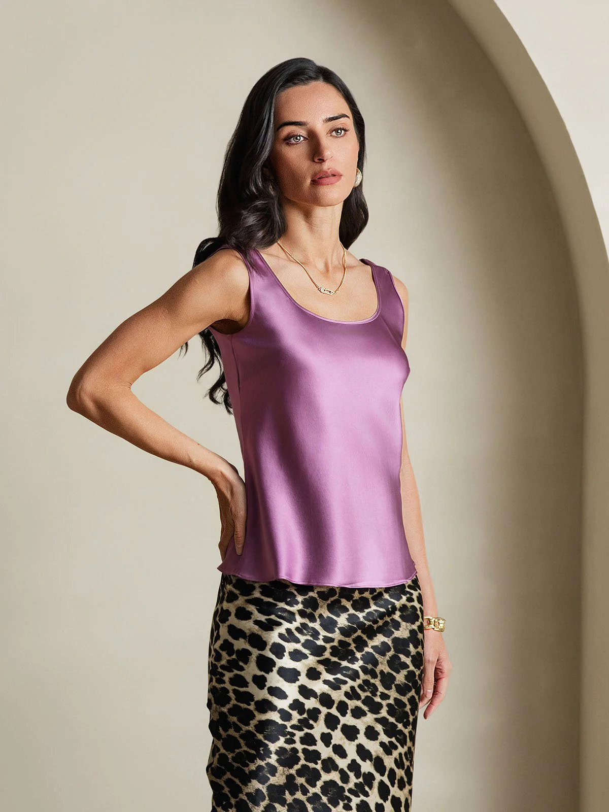 19Momme Silke U-hals Strop TankTop - Image 67