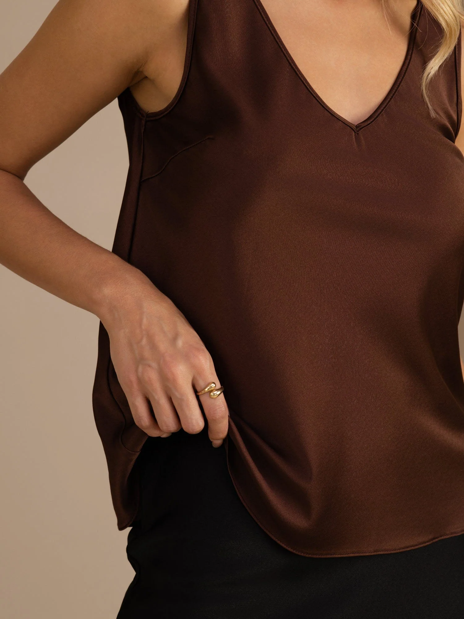 19Momme Silke V-hals strop TankTop - Image 12