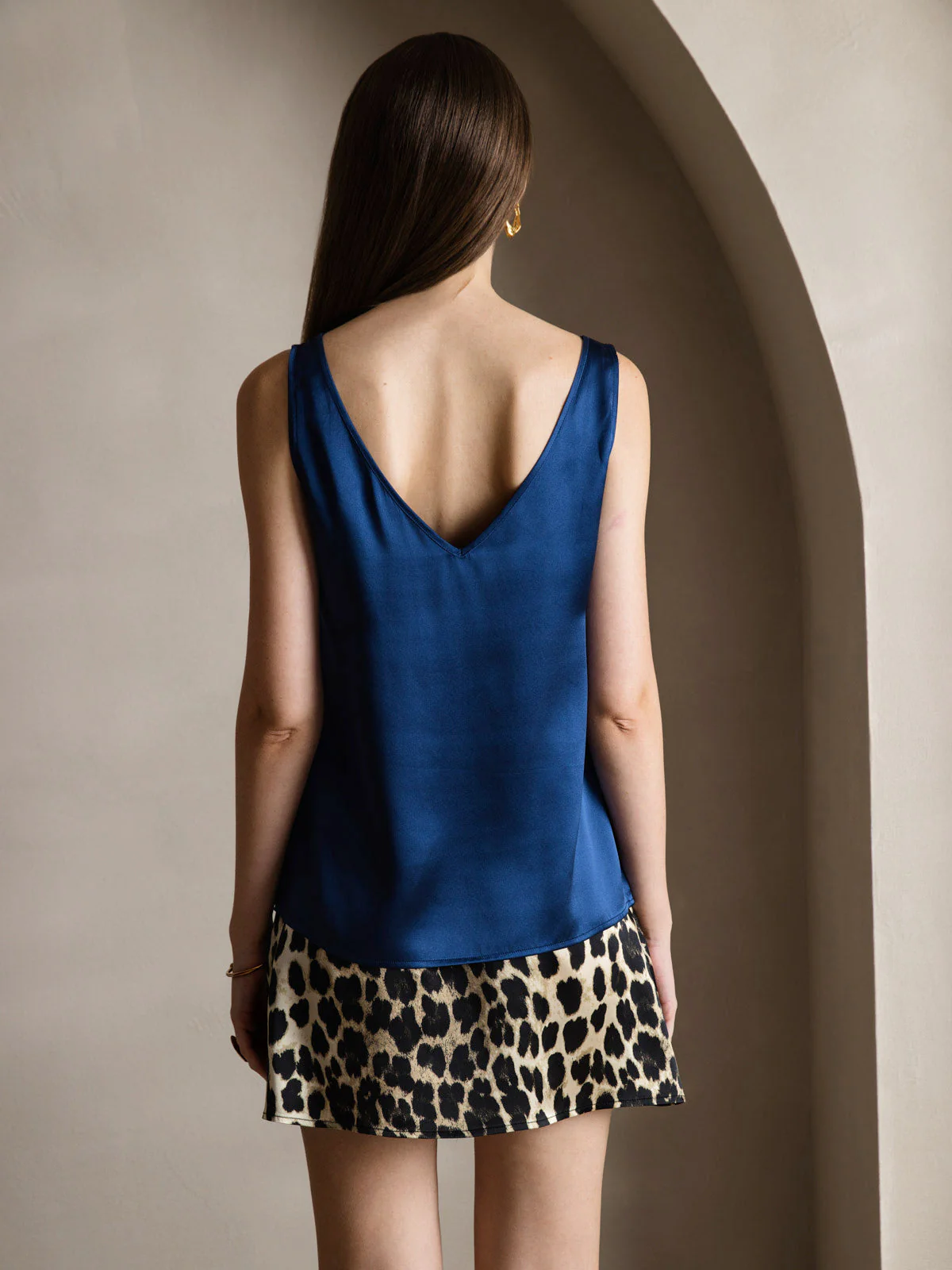 19Momme Silke V-hals strop TankTop - Image 34