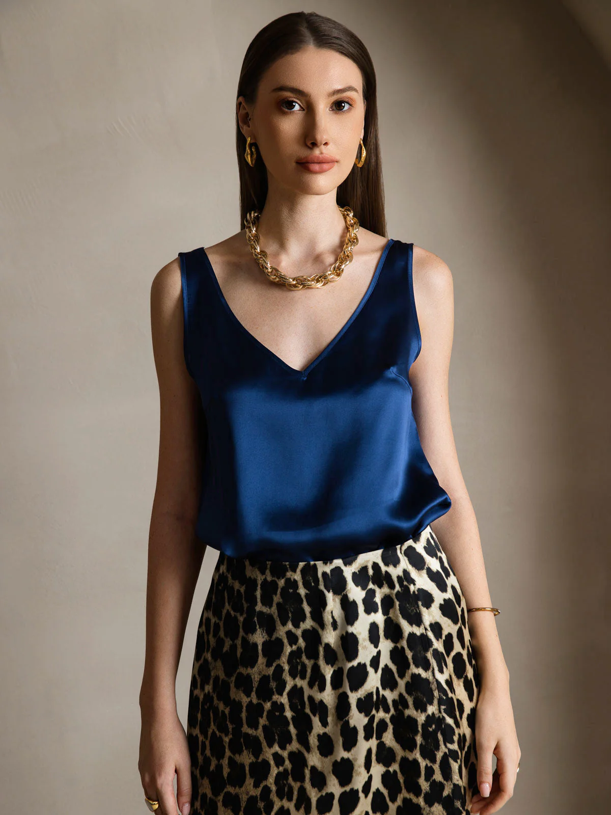 19Momme Silke V-hals strop TankTop - Image 36