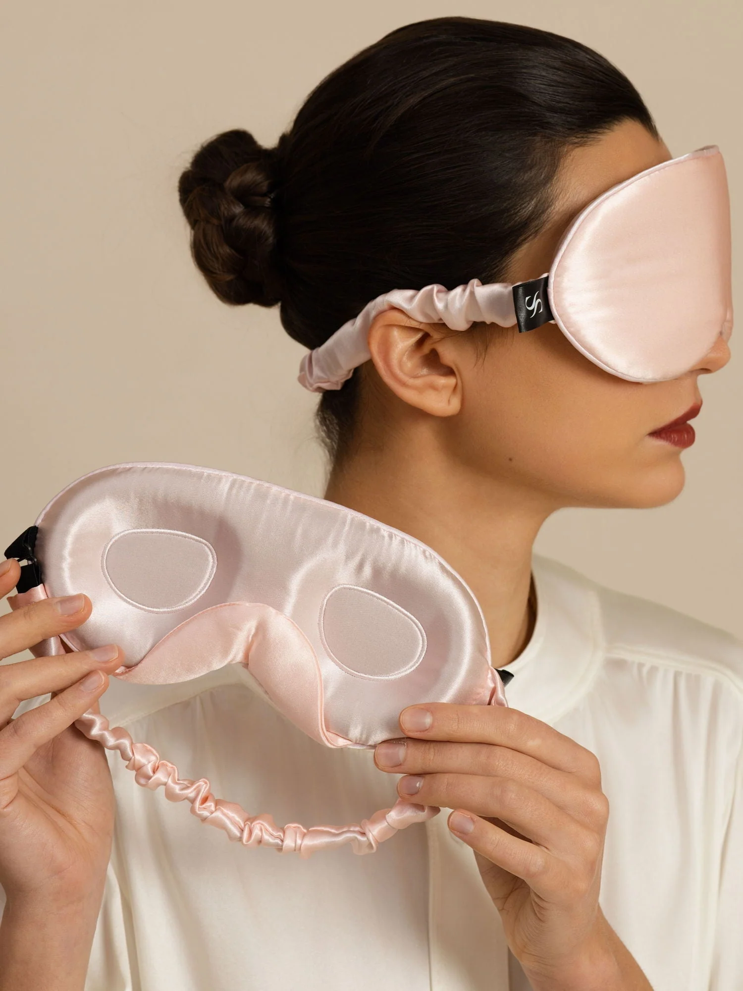 22 Momme 3D Sovemaske I Ren Silke Med Opgraderede Næsevinger - Image 13