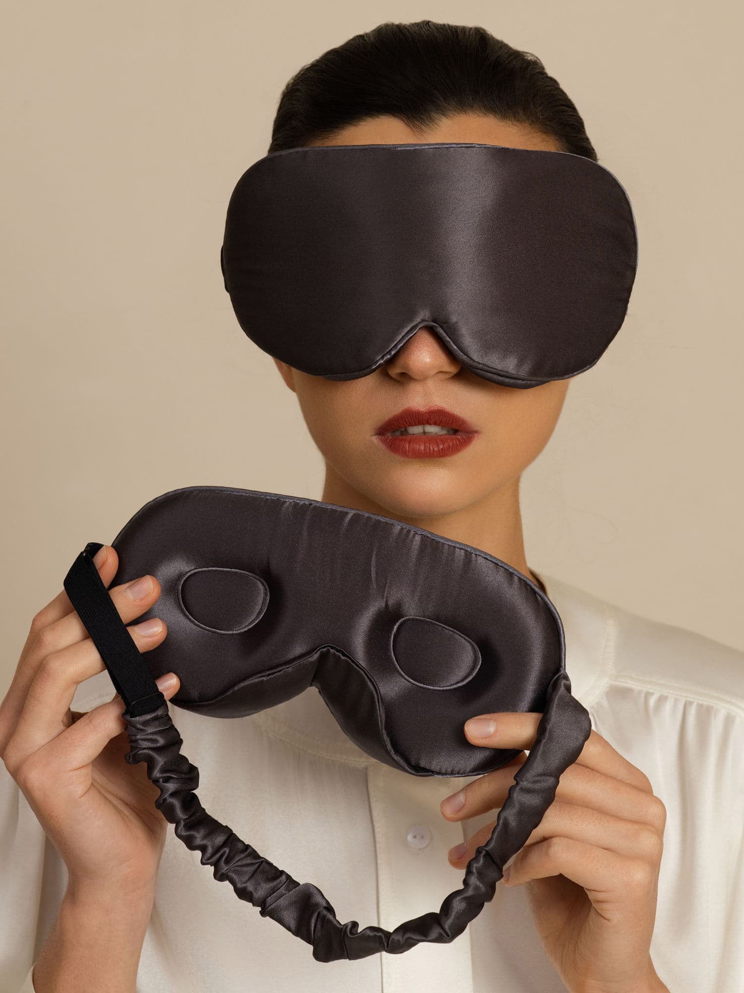 22 Momme 3D Sovemaske I Ren Silke Med Opgraderede Næsevinger - Image 15