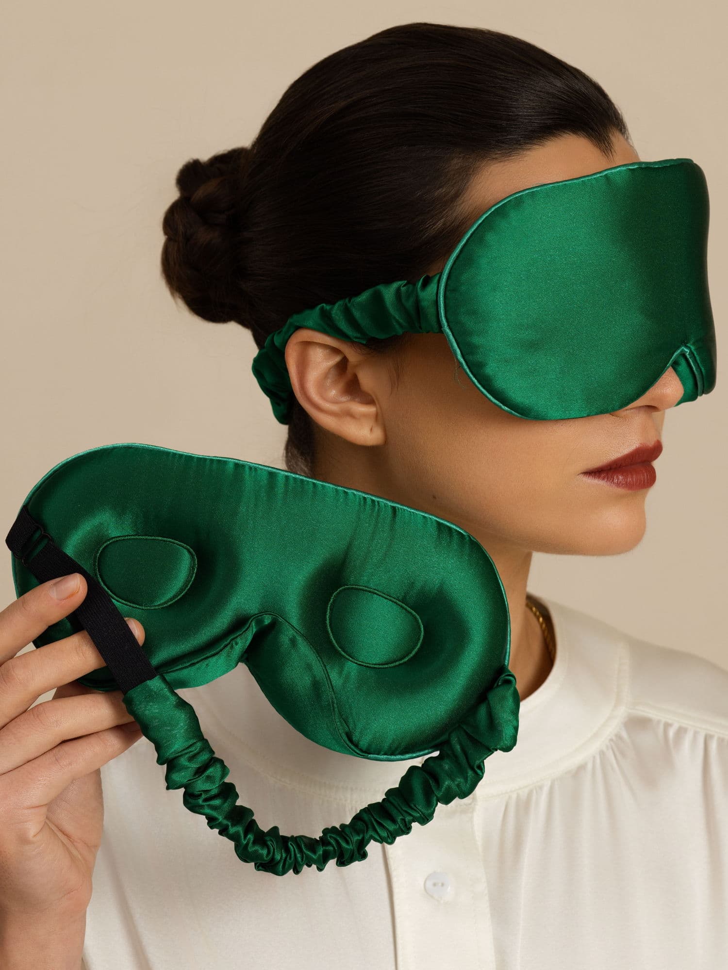 22 Momme 3D Sovemaske I Ren Silke Med Opgraderede Næsevinger - Image 17