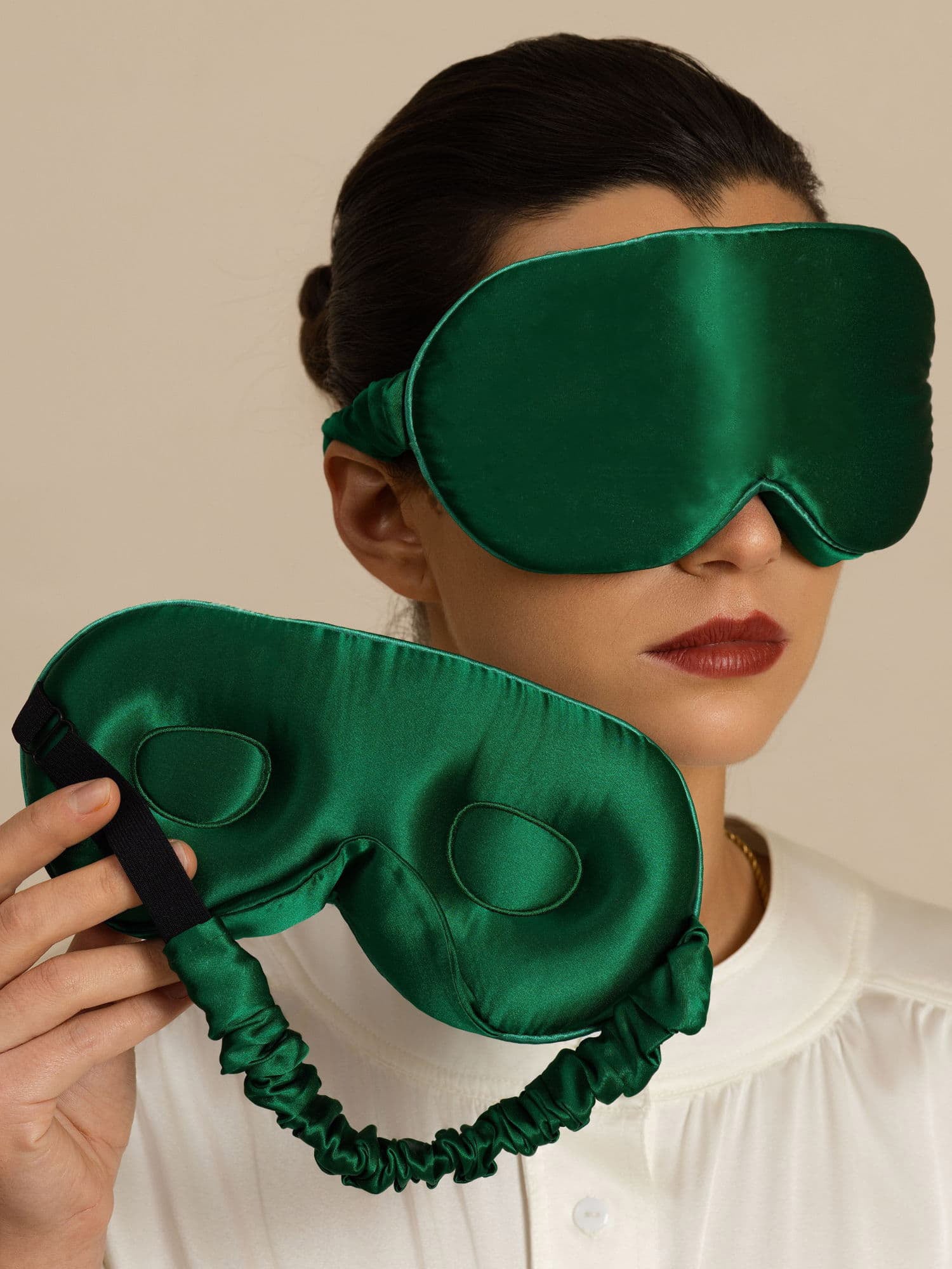 22 Momme 3D Sovemaske I Ren Silke Med Opgraderede Næsevinger - Image 18