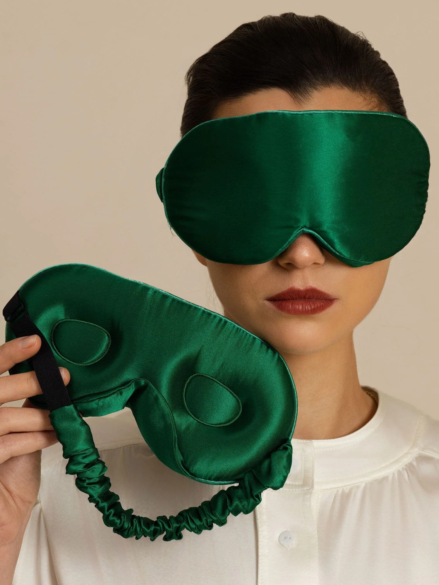 22 Momme 3D Sovemaske I Ren Silke Med Opgraderede Næsevinger - Image 19