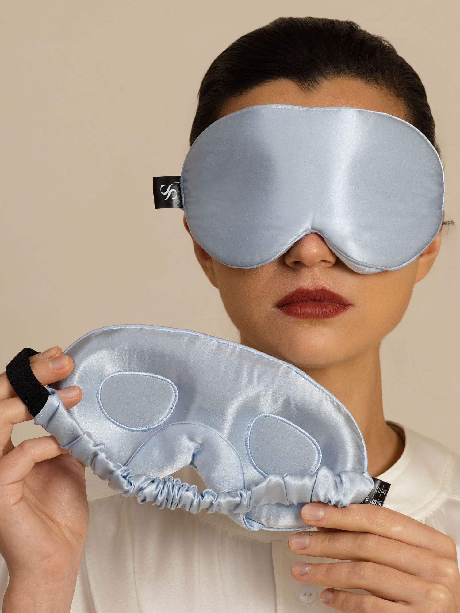 22 Momme 3D Sovemaske I Ren Silke Med Opgraderede Næsevinger - Image 24