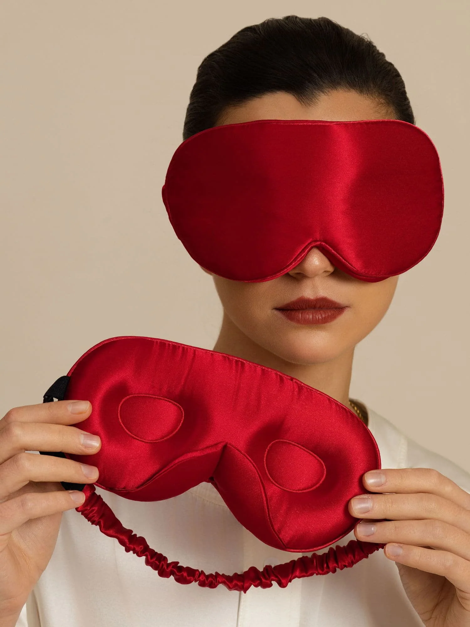 22 Momme 3D Sovemaske I Ren Silke Med Opgraderede Næsevinger - Image 26