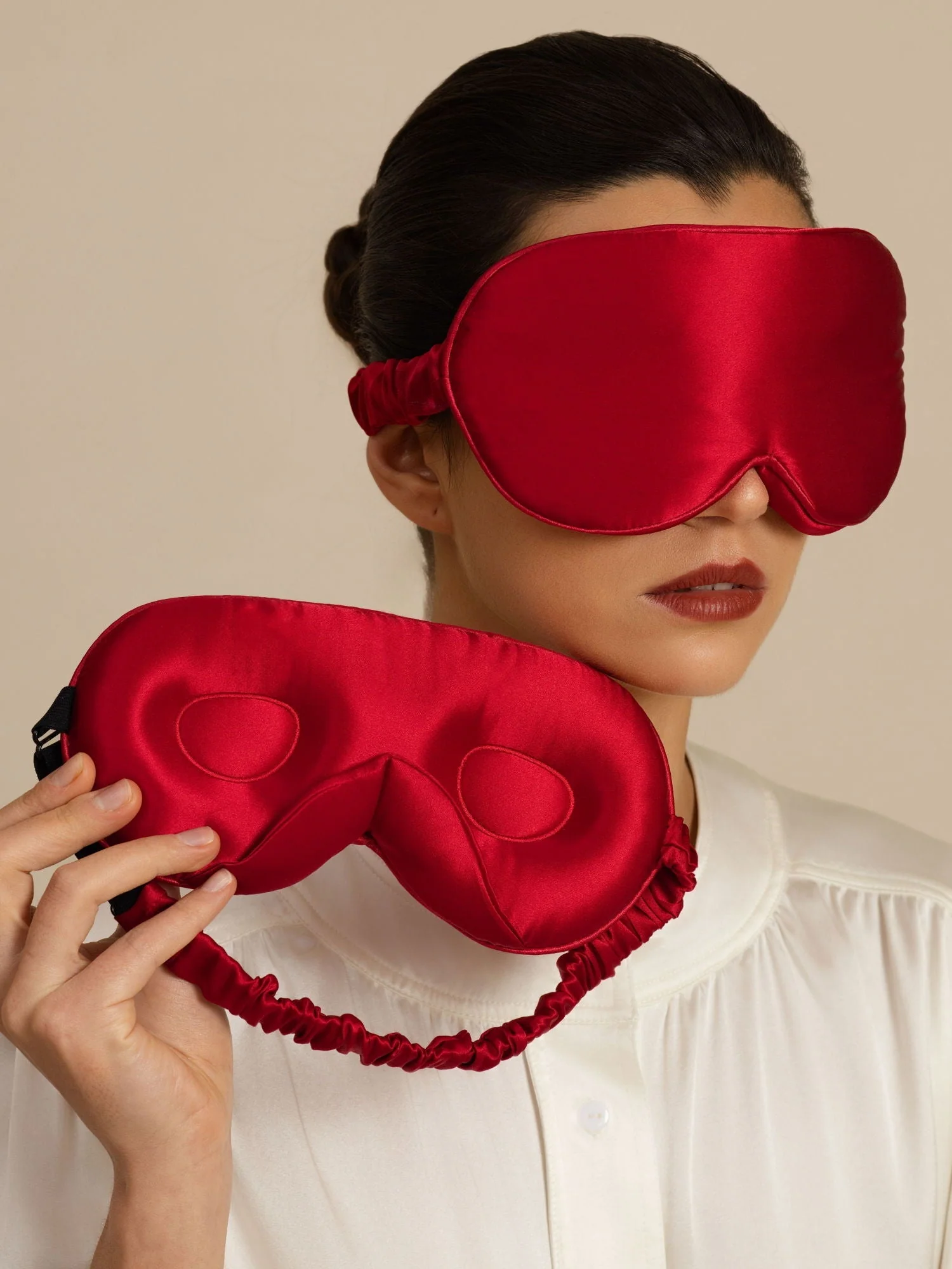 22 Momme 3D Sovemaske I Ren Silke Med Opgraderede Næsevinger - Image 27