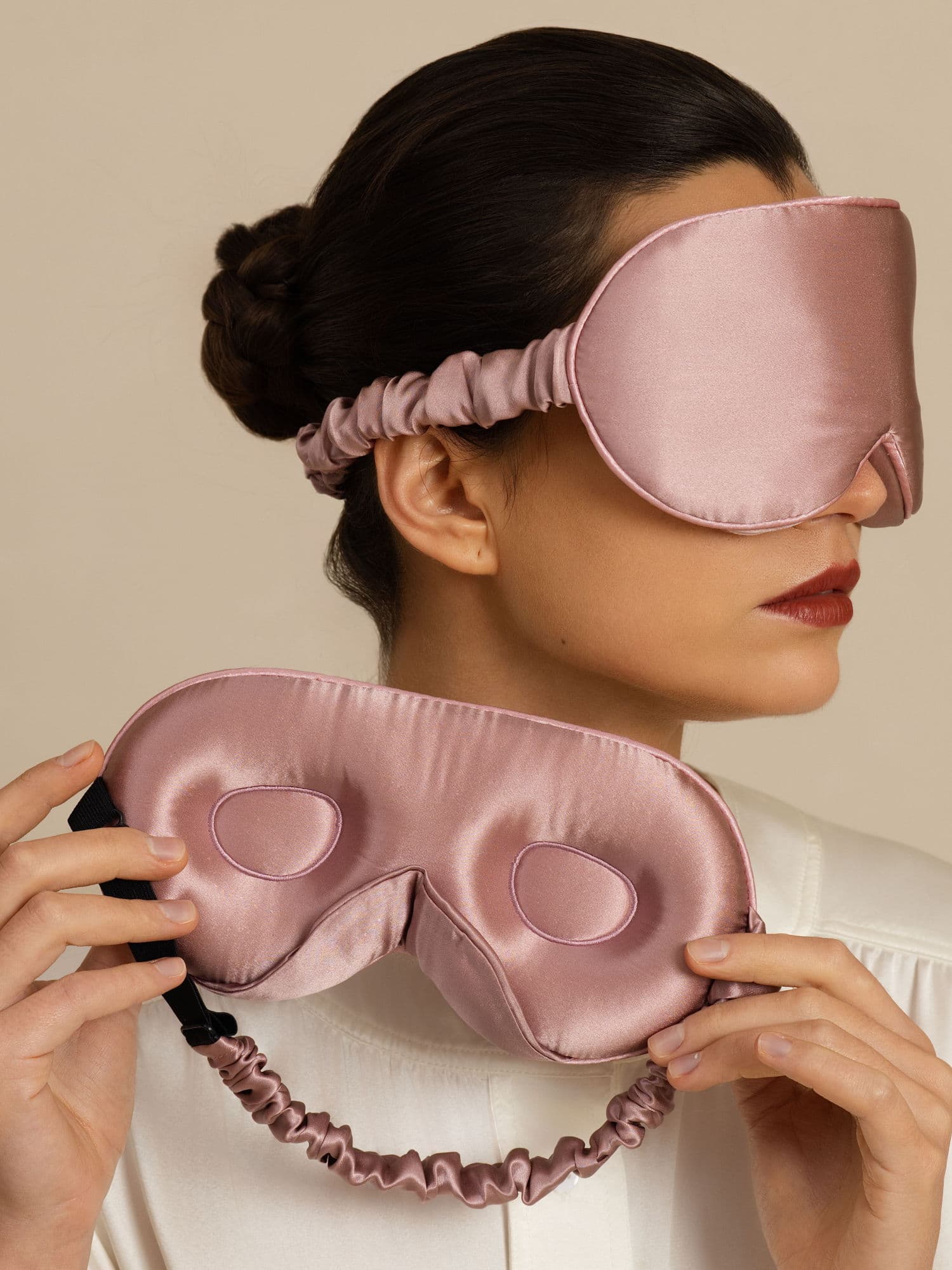 22 Momme 3D Sovemaske I Ren Silke Med Opgraderede Næsevinger - Image 3