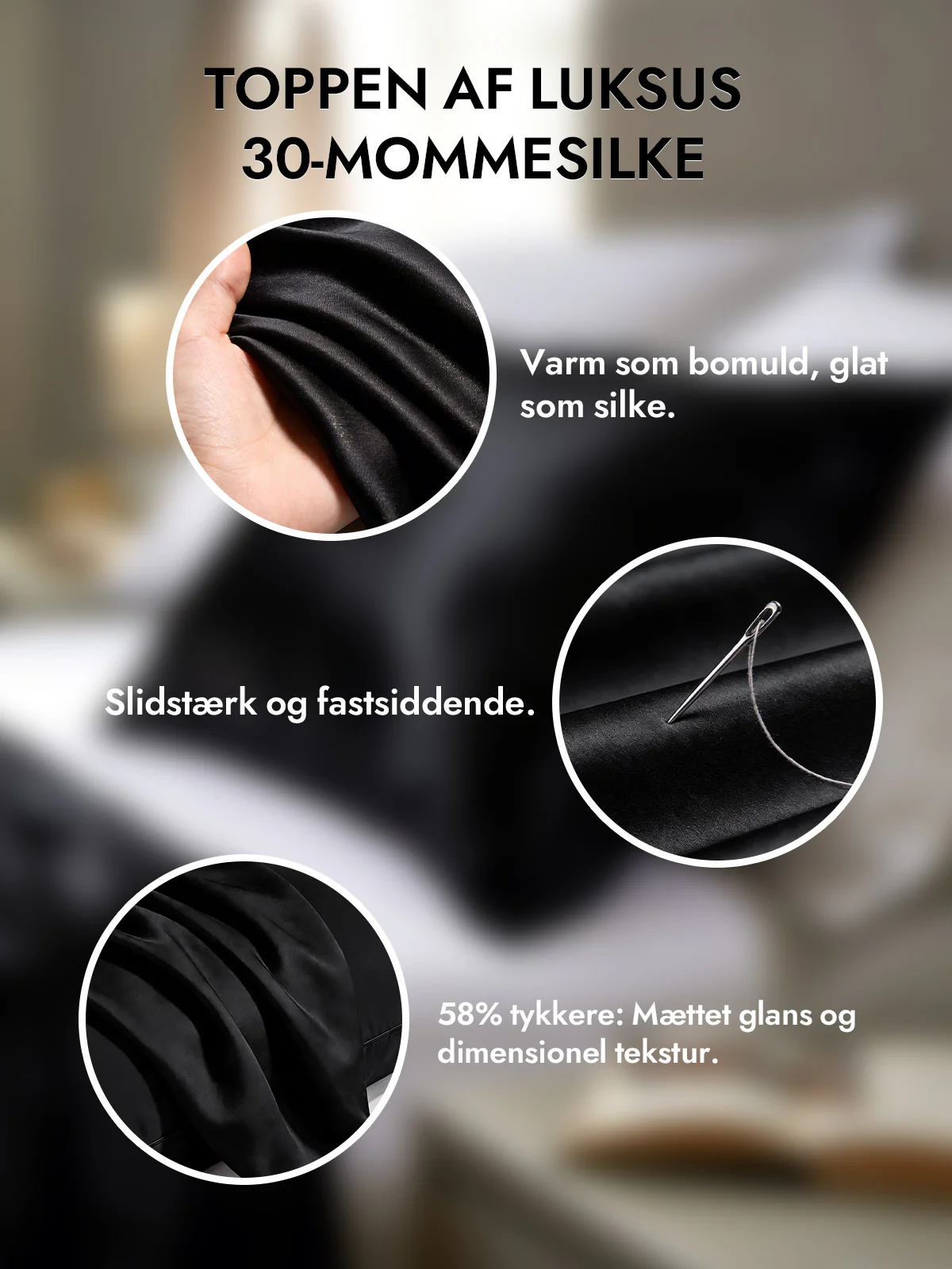 2 Stk 30Momme 100% Silke Pudebetræk Bundle- Skjult lynlås - Image 26