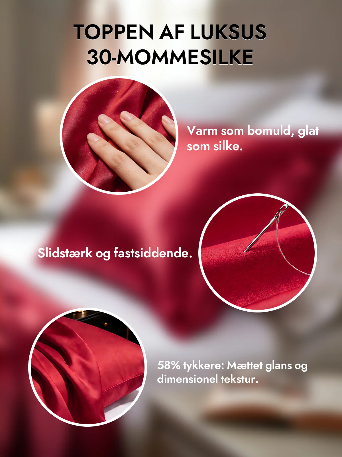 2 Stk 30Momme 100% Silke Pudebetræk Bundle- Skjult lynlås - Image 44