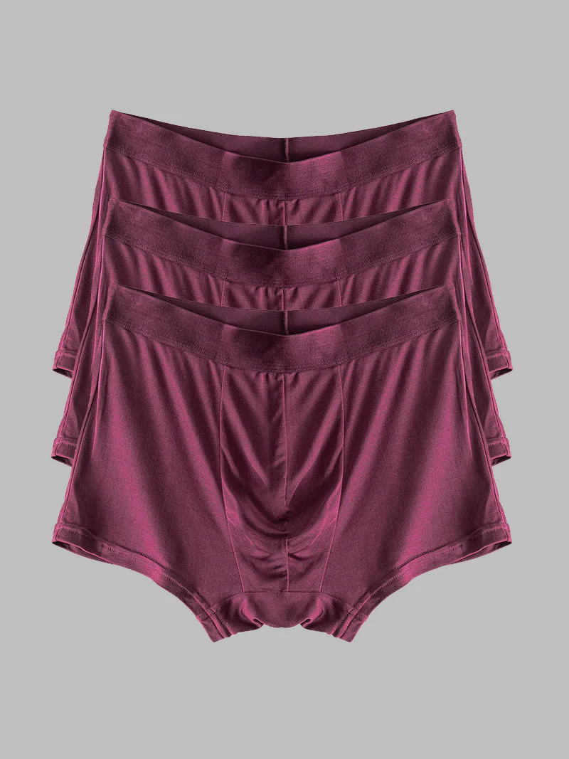 3-Pak Herre Boxershorts i Ren Silke - Image 15