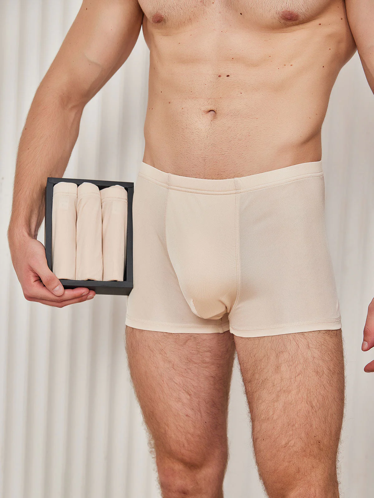 3-Pak Herre Boxershorts i Ren Silke - Image 13