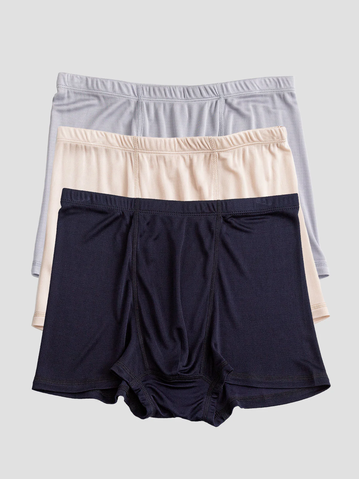 3-Pak Herre Boxershorts i Ren Silke - Image 18