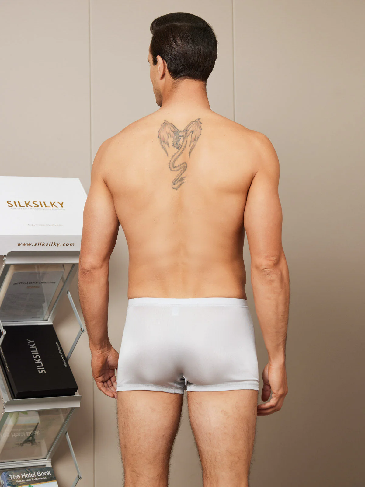 3-Pak Herre Boxershorts i Ren Silke - Image 9