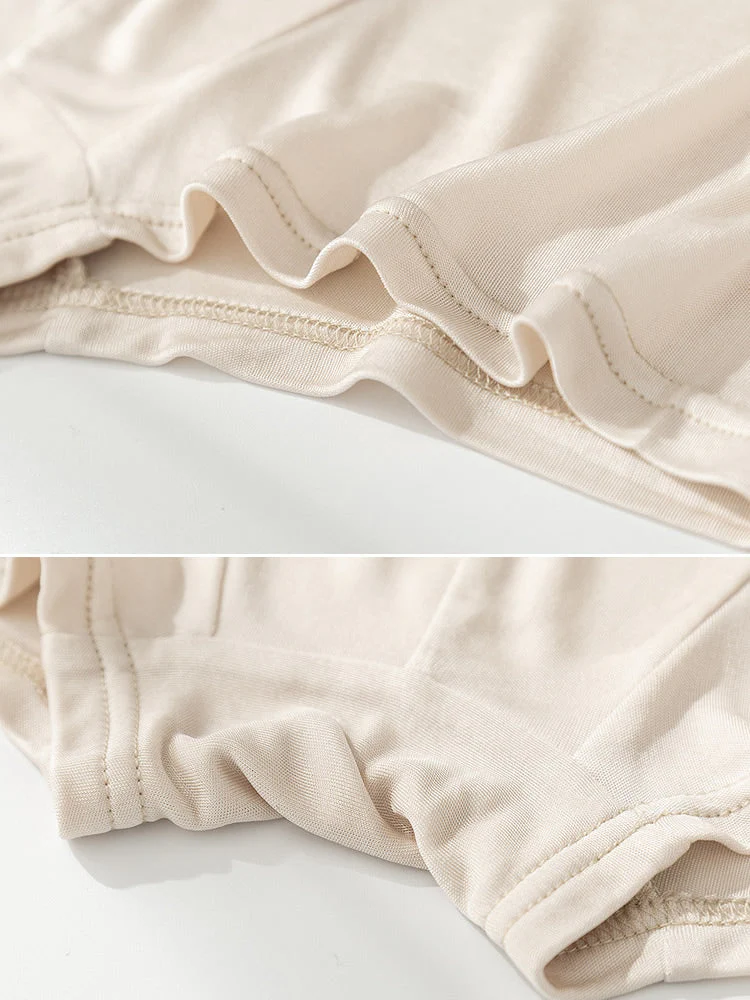 3-Pak Herre Ultra Bløde Komfortable Boxershorts i Ren Silke - Image 20