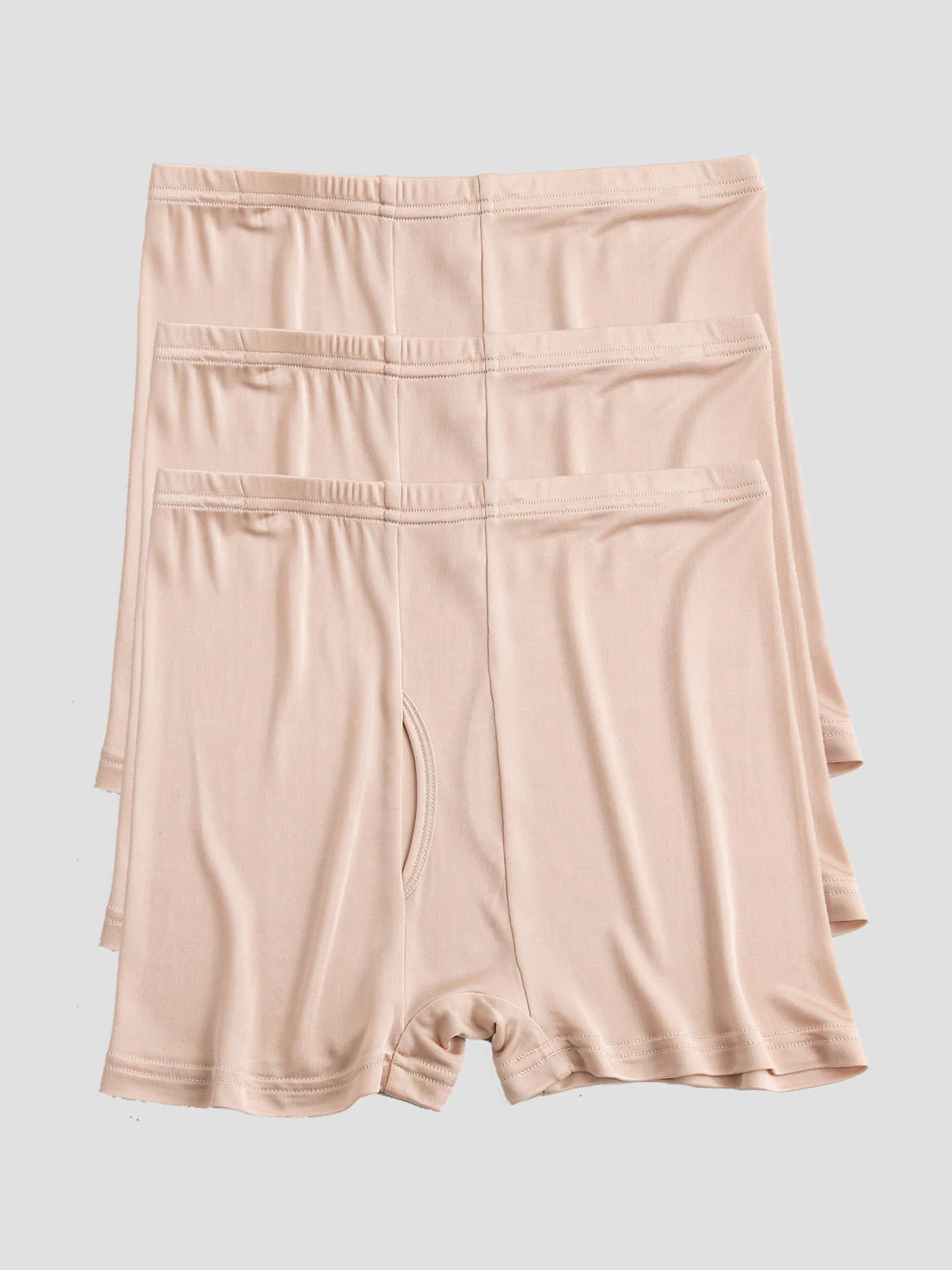 3-Pak Herre Boxershorts i Ren Silke med Åben Front - Image 11