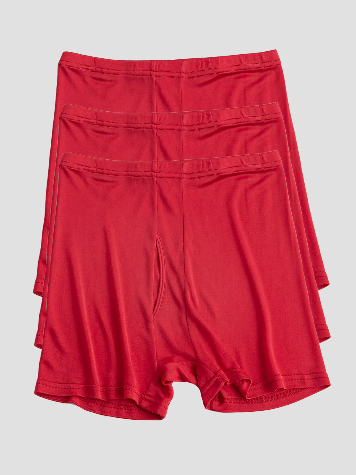 3-Pak Herre Boxershorts i Ren Silke med Åben Front - Image 15