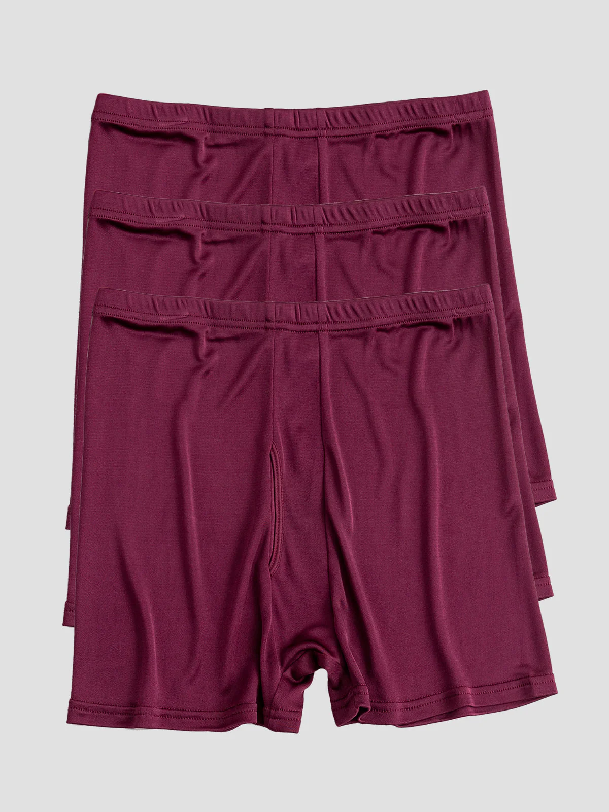 3-Pak Herre Boxershorts i Ren Silke med Åben Front - Image 22