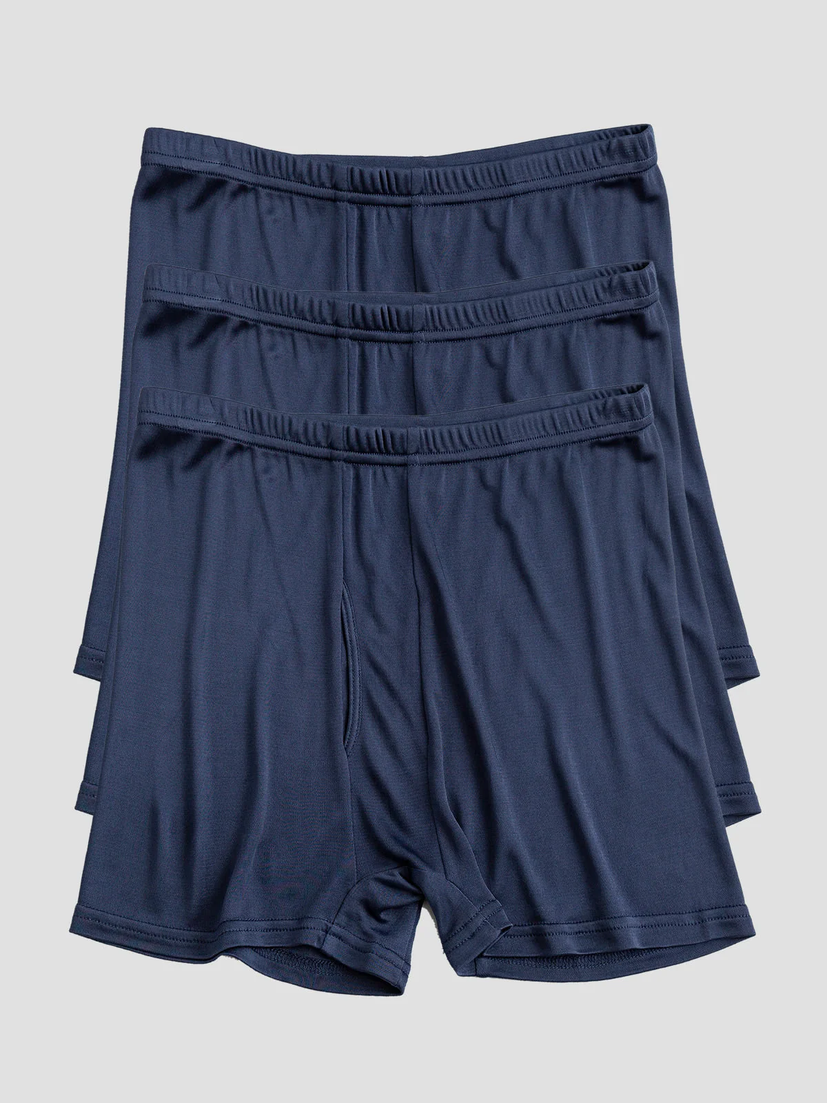 3-Pak Herre Boxershorts i Ren Silke med Åben Front - Image 6