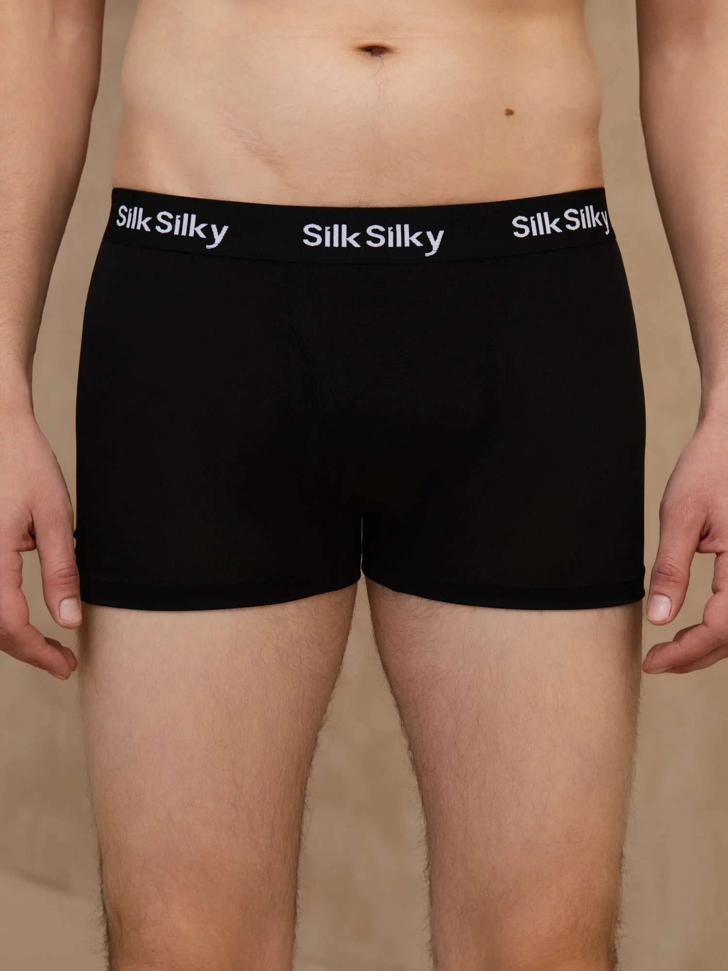 3 Stk Ren Silke Mænds Komfort Åndbar Boxer Brief Undertøj - Image 8