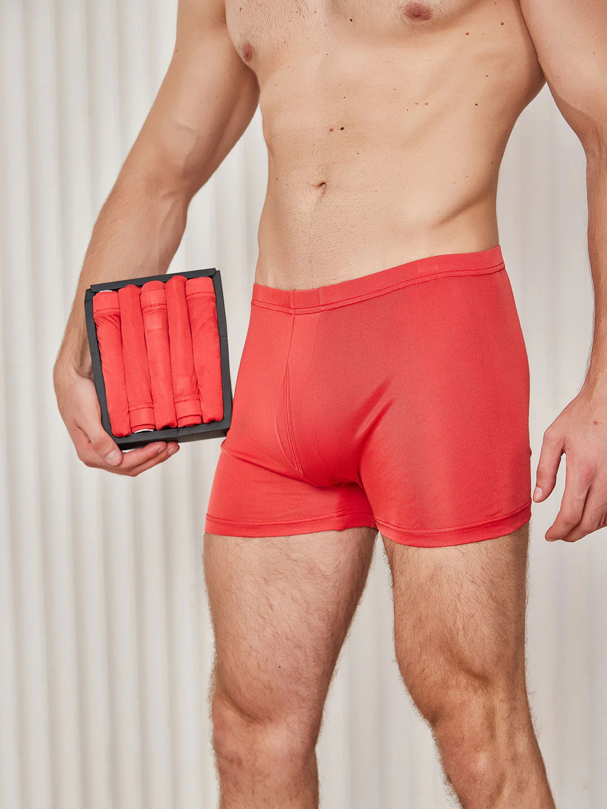 5-Pak Herre Boxershorts i Ren Silke med Gylp - Image 11