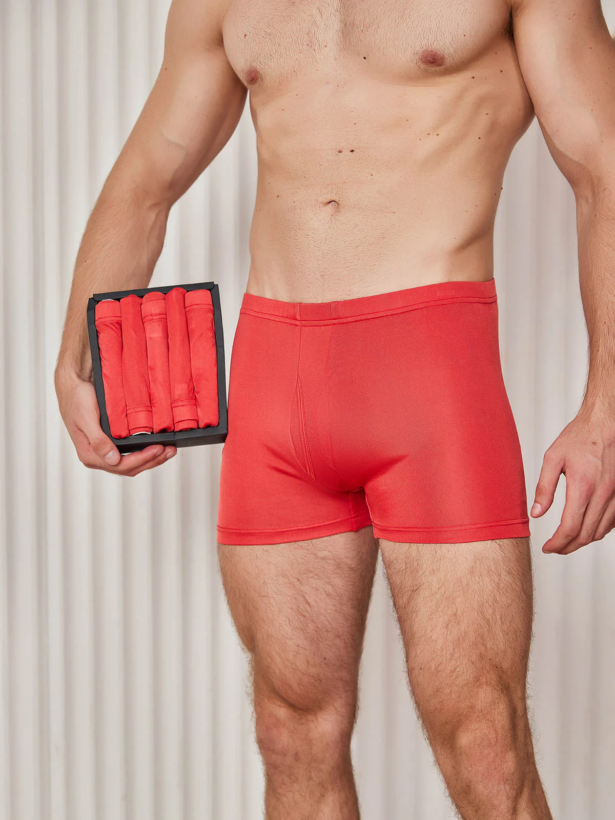 5-Pak Herre Boxershorts i Ren Silke med Gylp - Image 13