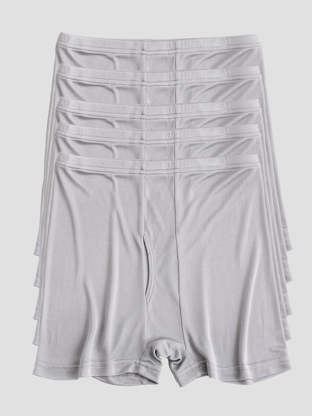 5-Pak Herre Boxershorts i Ren Silke med Gylp - Image 16
