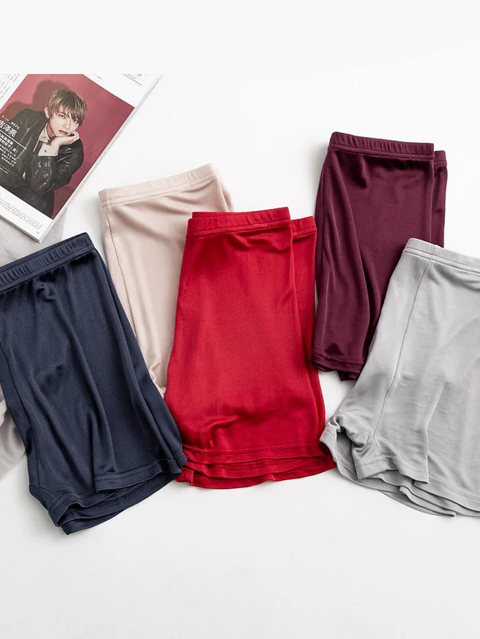 5-Pak Herre Boxershorts i Ren Silke med Gylp - Image 24