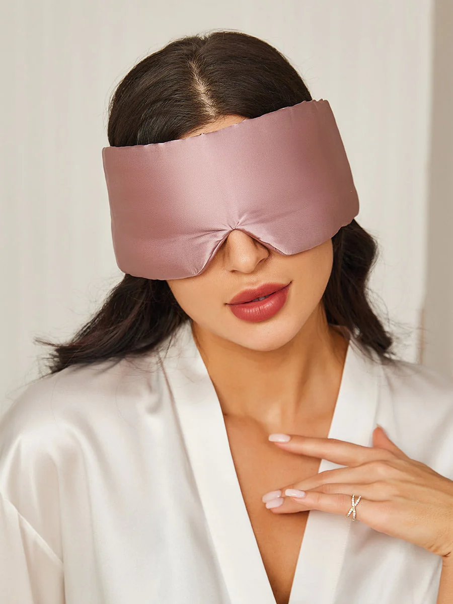 Justerbar Silk Sovemaske med Velcrolukning og Omkredsende Design - Image 18