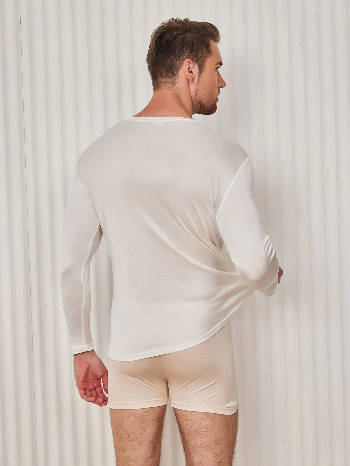 Herre Mode Silke Tee - Image 12