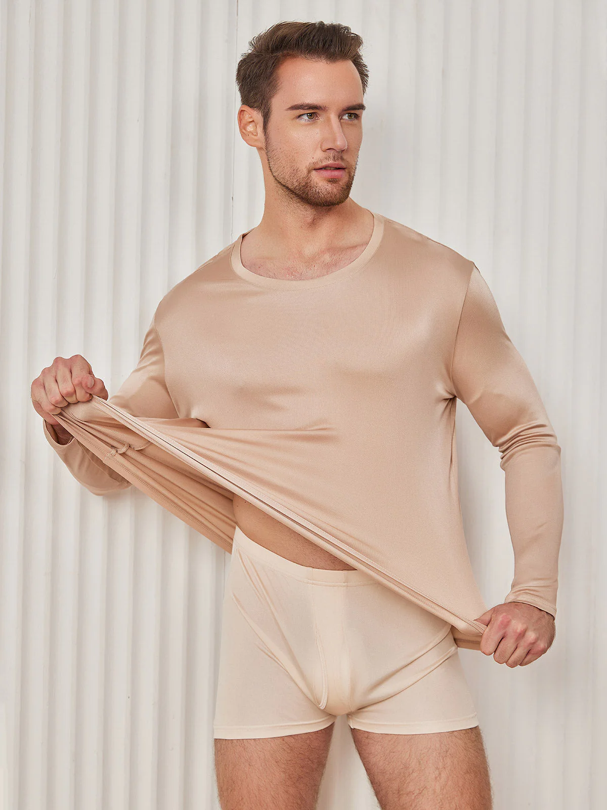 Herre Mode Silke Tee - Image 16