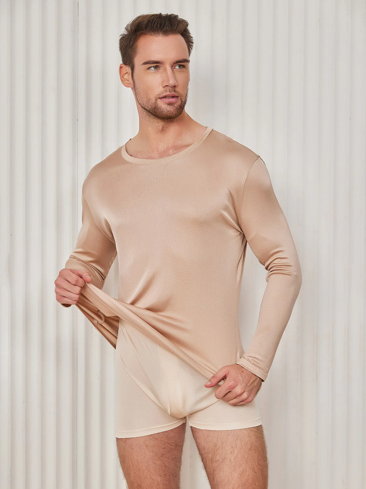 Herre Mode Silke Tee - Image 17