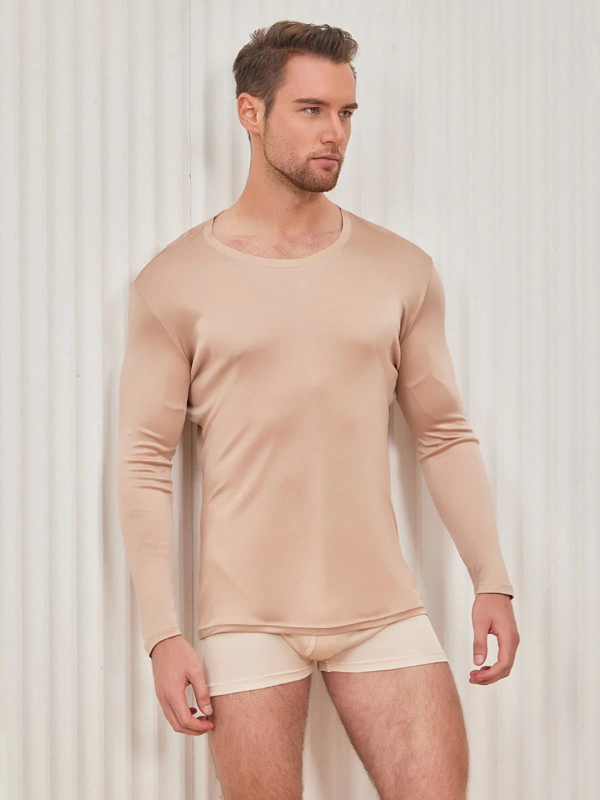 Herre Mode Silke Tee - Image 18