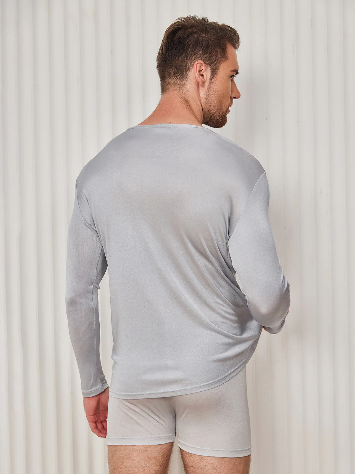 Herre Mode Silke Tee - Image 20