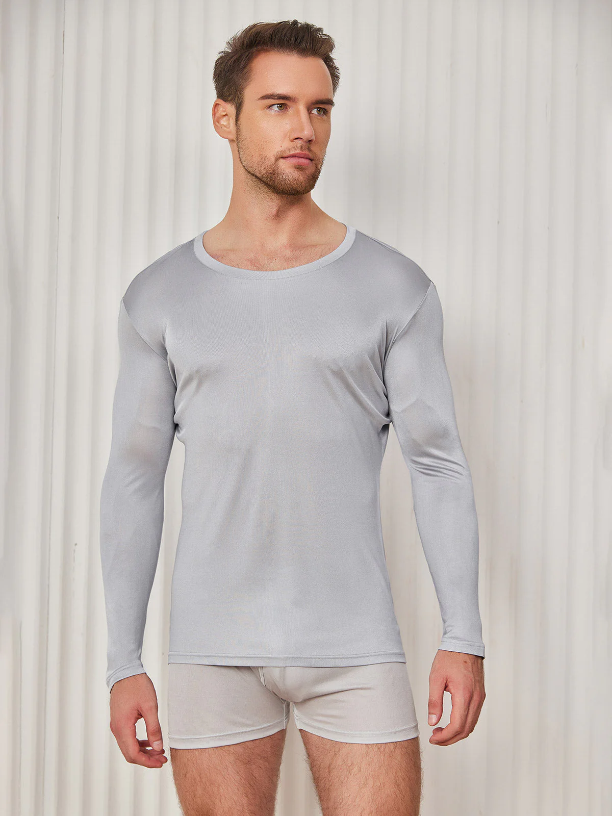 Herre Mode Silke Tee - Image 22