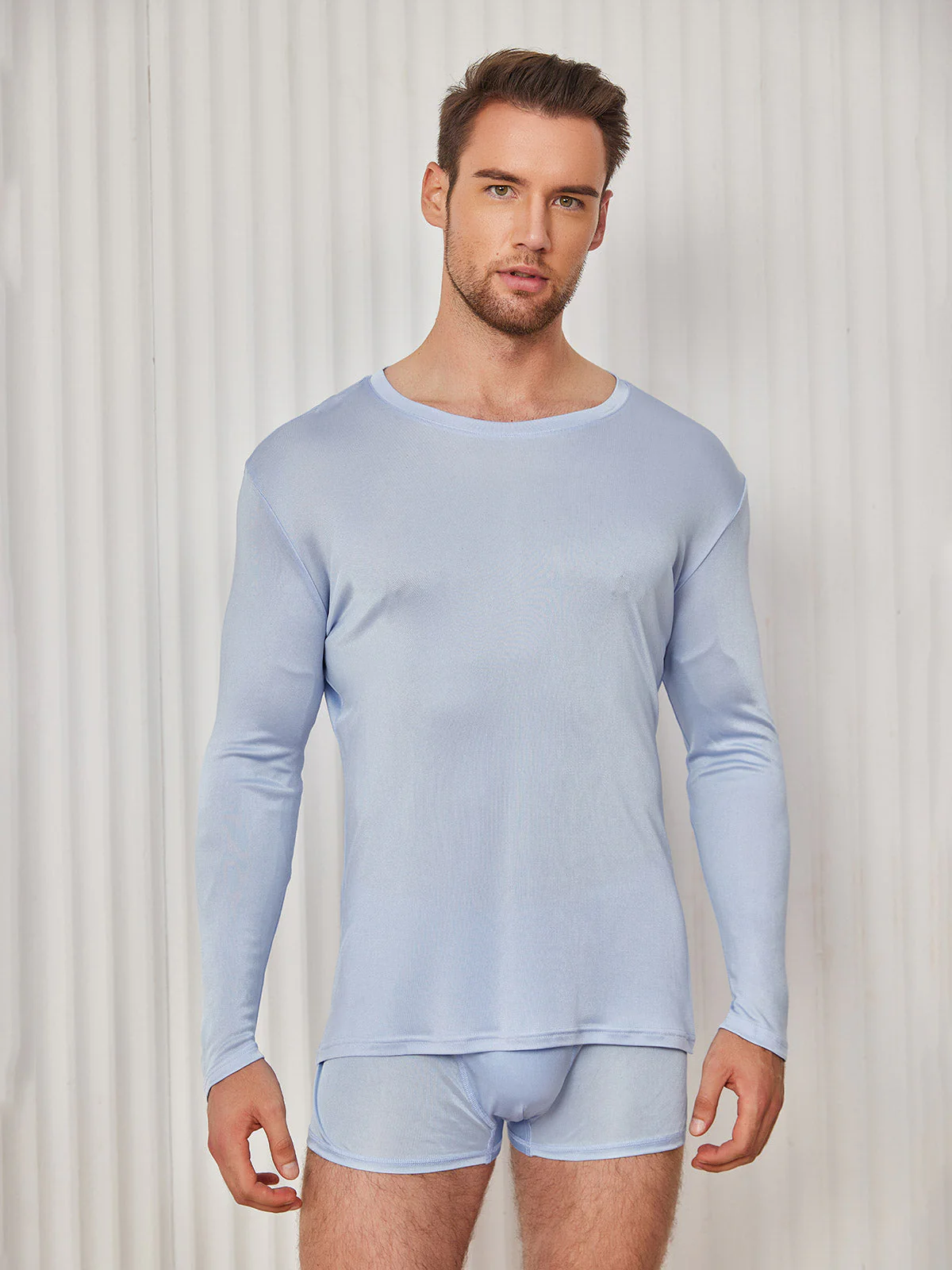 Herre Mode Silke Tee - Image 23