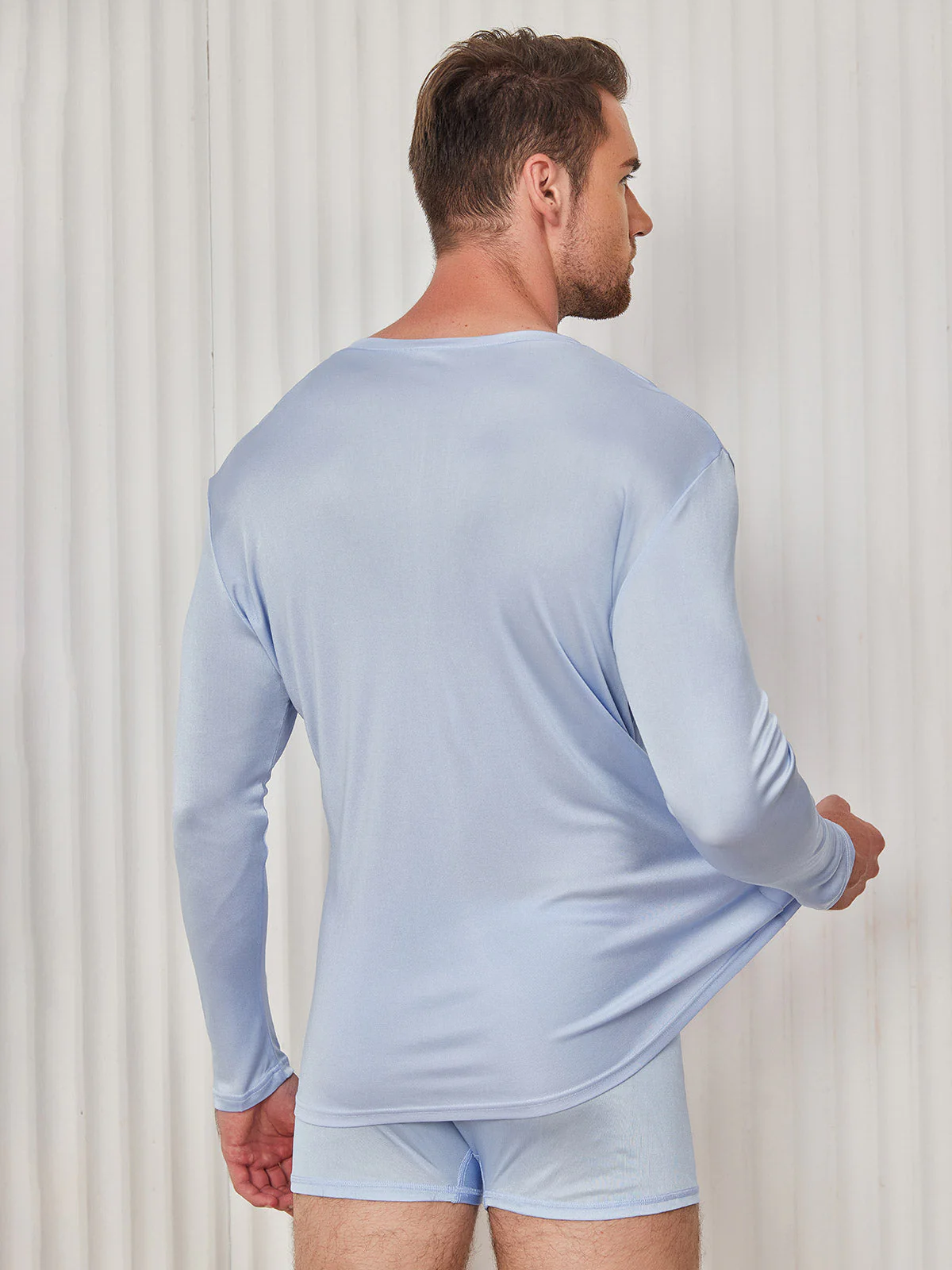 Herre Mode Silke Tee - Image 24