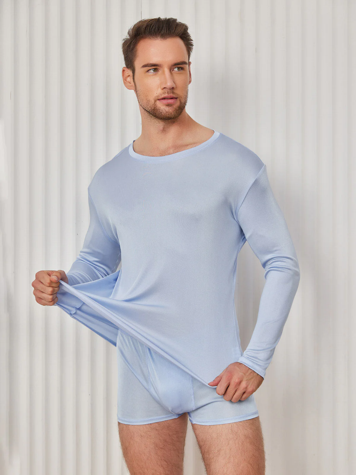 Herre Mode Silke Tee - Image 26
