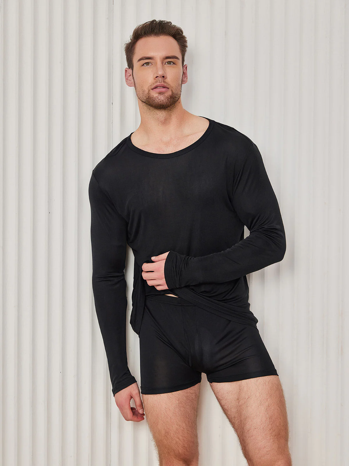 Herre Mode Silke Tee - Image 3