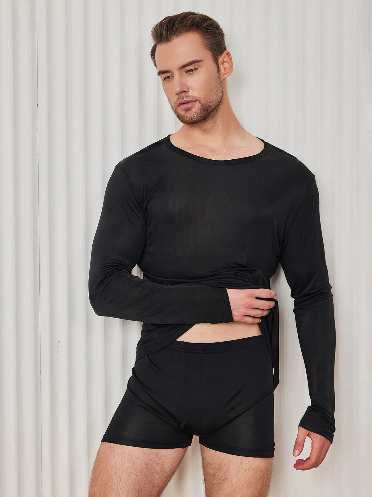 Herre Mode Silke Tee - Image 4