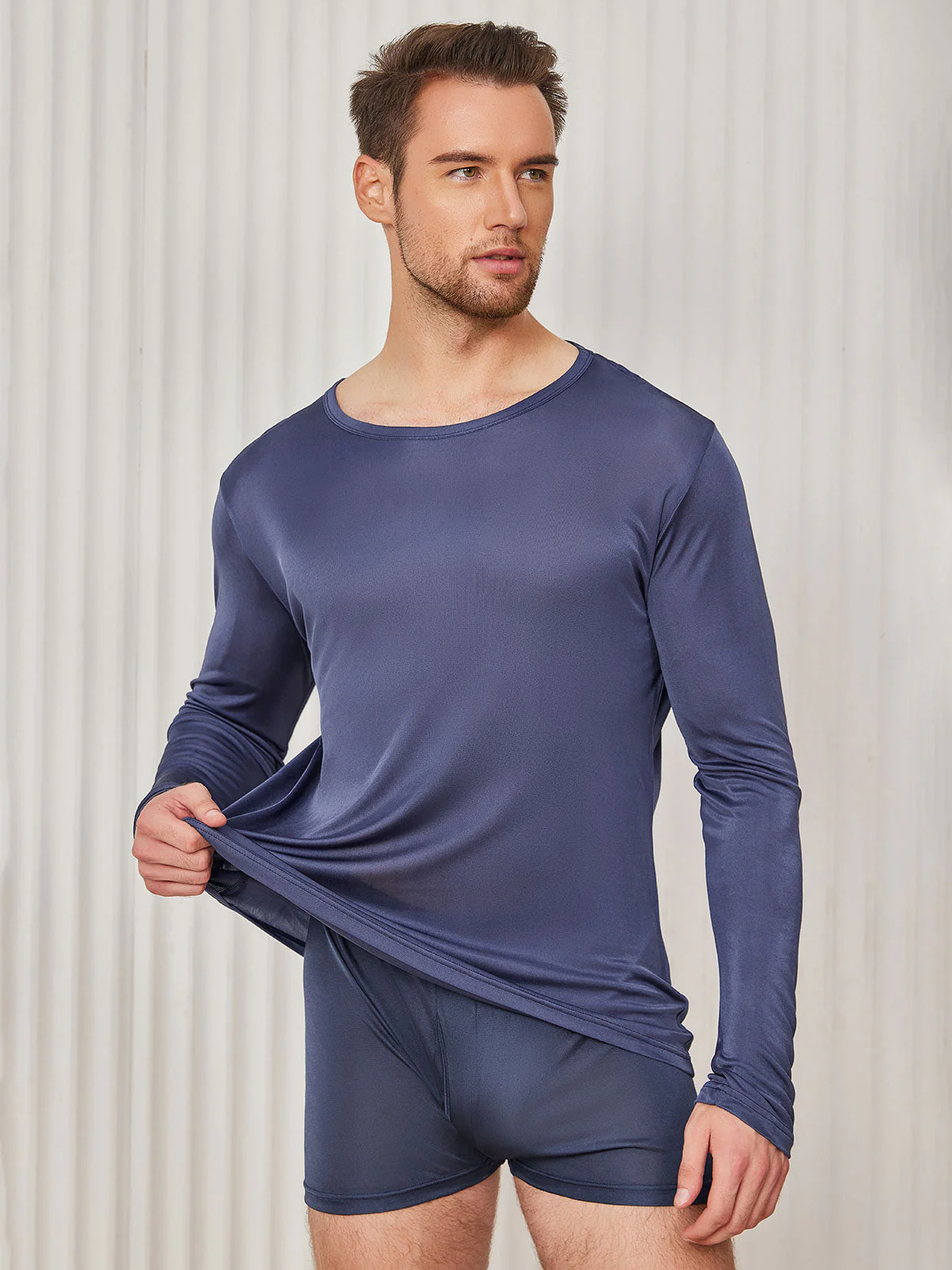 Herre Mode Silke Tee - Image 6